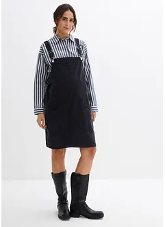 Těhotenské šaty z bavlněného manšestru se strečem, s laclem, bonprix