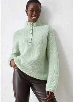 Oversize vlněný svetr s alpakou, bonprix