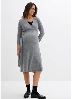 Velmi měkké těhotenské/kojicí pletené šaty s 3/4 rukávy, bonprix
