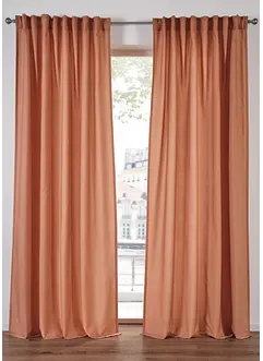 Záclona z recyklovaného materiálu (2 ks v balení), bonprix