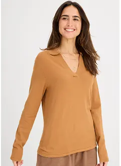 Triko polo z jemné viskózy, bonprix