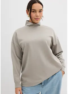 Mikina se stojáčkem, z materiálu scuba, bonprix