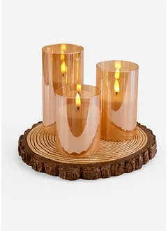 LED dekorativní svíčky (3dílná souprava), bonprix