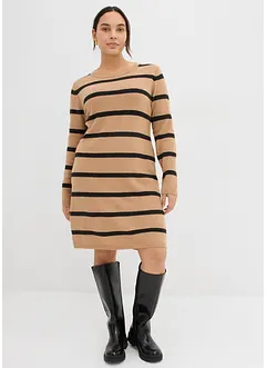 Přiléhavé pletené šaty, bonprix