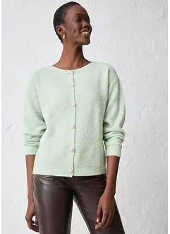 Pletený kabátek z hřejivé směsi s alpakou, bonprix