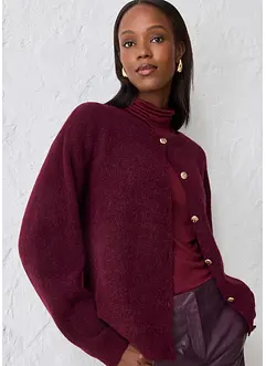 Pletený kabátek z hřejivé směsi s alpakou, bonprix