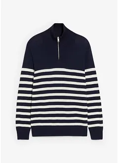 Svetr s límečkem na zip, Regular Fit, bonprix