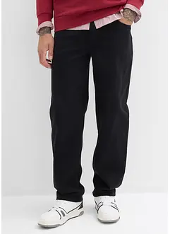 Keprové kalhoty s pohodlným pasem, Relaxed Fit, Straight, bonprix