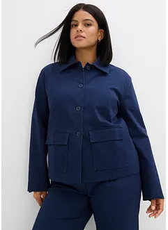 Krátká bunda na podzim/jaro, z elastické směsi s organickou bavlnou, bonprix