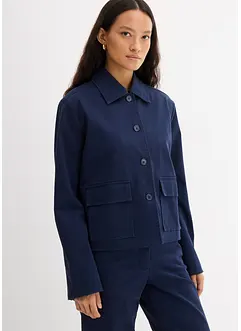 Krátká bunda na podzim/jaro, z elastické směsi s organickou bavlnou, bonprix