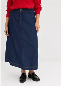 Džínová midi sukně, bonprix