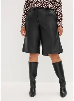 Bermudy z umělé kůže, bonprix