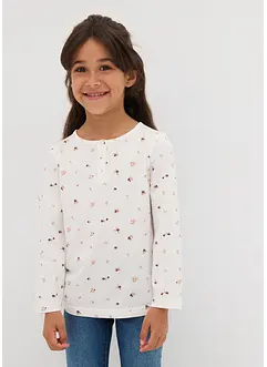 Triko s dlouhým rukávem, z čisté organické bavlny, bonprix