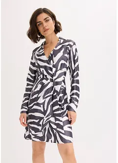 Zavinovací šaty ze splývavého saténu, bonprix