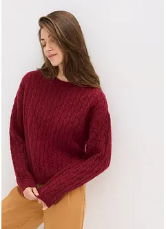 Svetr s copánkovým vzorem, bonprix