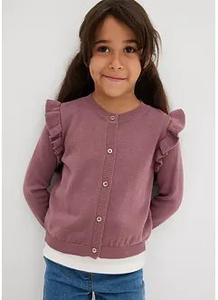 Kabátek z jemné pleteniny, s volány na rukávech, bonprix