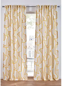 Záclona s grafickým vzorem (1 ks v balení), bonprix
