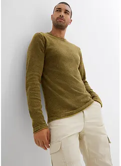 Svetr se sepraným vzhledem, Slim Fit, bonprix