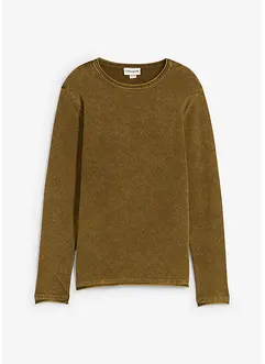 Svetr se sepraným vzhledem, Slim Fit, bonprix