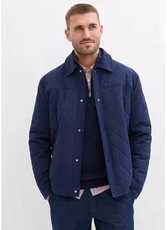 Prošívaná bunda s manšestrovým límcem, bonprix