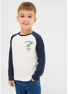 Triko s dlouhými raglánovými rukávy, z čisté organické bavlny, bonprix