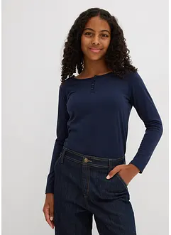 Triko s dlouhým rukávem a organickou bavlnou (2 ks v balení), bonprix