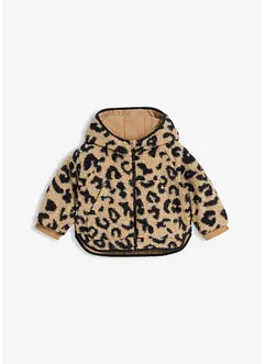 Oboustranná bunda 2v1, z medvídkového flísu, bonprix