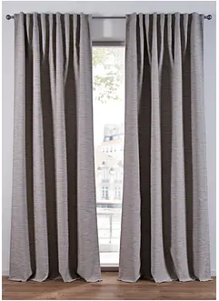 Zastiňující závěs s tkanou strukturou (1 ks v balení), bonprix