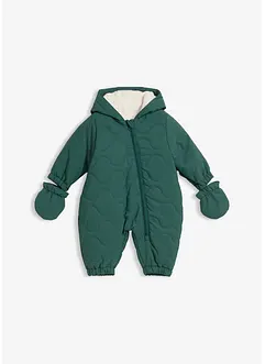 Zateplená kombinéza s odnímatelnými rukavicemi, bonprix