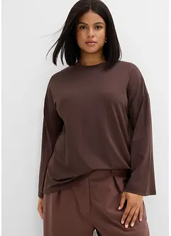 Dlouhé triko ze splývavého materiálu, bonprix