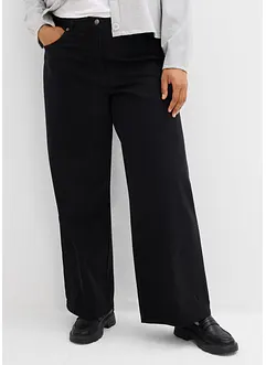 Keprové kalhoty s puky, z čisté bavlny, bonprix