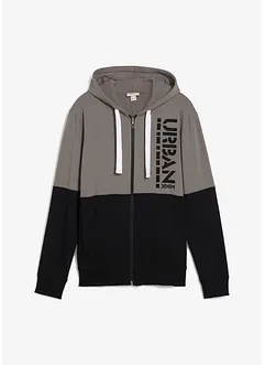 Mikina na zapínání s kapucí, z čisté organické bavlny, bonprix