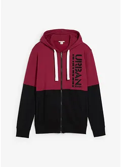 Mikina na zapínání s kapucí, z čisté organické bavlny, bonprix