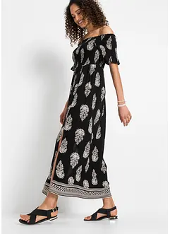 Carmen šaty ze splývavé viskózy, bonprix