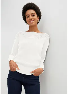 Svetr s krajkou, bonprix