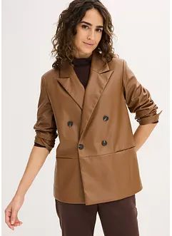 Oversize blejzr z umělé kůže, bonprix