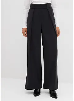 Kalhoty se záhyby v pase, rozšiřující se, bonprix