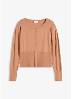 Kabátek z jemného úpletu ze splývavé viskózové směsi, bonprix