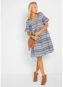 Úpletové šaty ze splývavé viskózové směsi, bonprix