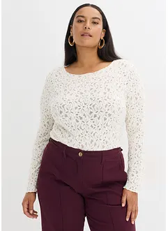 Krajkové body s hebkým povrchem, bonprix