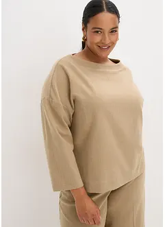 Tunika z pevného materiálu se vzorem rybí kosti, bonprix