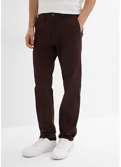 Strečové chino kalhoty Relaxed Fit s organickou bavlnou, Straight, bonprix