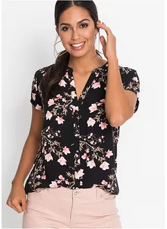 Halenka s krátkým rukávem, z čisté viskózy, bonprix