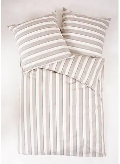 Souprava povlečení s proužky, z perkálu, bonprix
