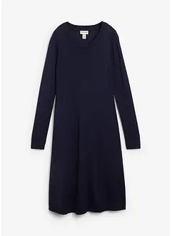 Pletené šaty s rozšiřujícím se střihem, bonprix