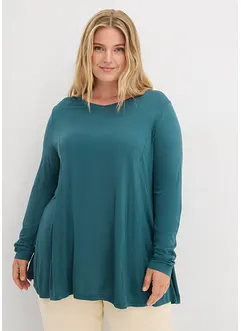 Triko s dlouhým rukávem, z měkké viskózy, bonprix