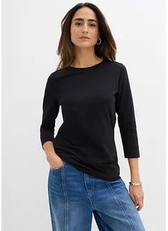 Tričko s 3/4 rukávem, s čistou organickou bavlnou, bonprix