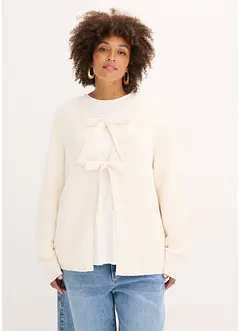 Pletený kabátek z bavlněné směsi, bonprix