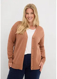 Kabátek z jemné žebrované pleteniny Milano, bonprix