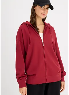 Dlouhá mikina na zapínání, bonprix